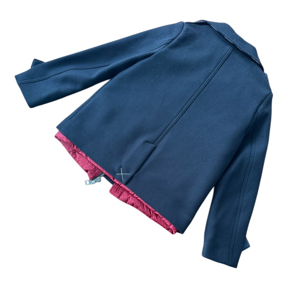 NWT Sz 8 BURBERRY 2-in-1 Wool Peacoat and puffy vest. - Picture 2 of 16